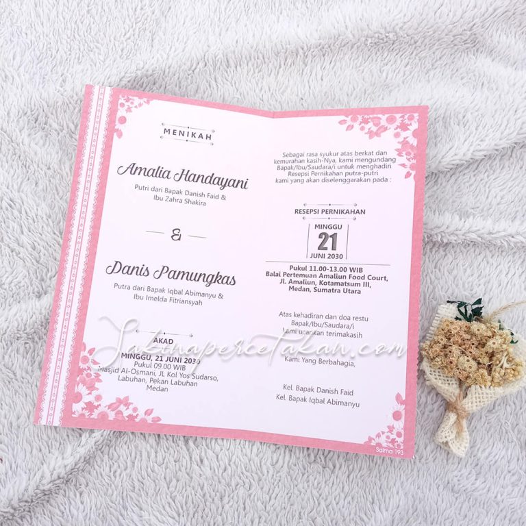 Cetak Undangan Salma 193 - Sakina Undangan