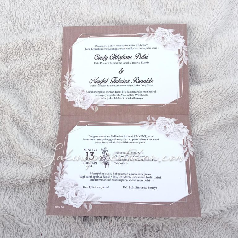 Cetak Undangan Salma 198 - Sakina Undangan