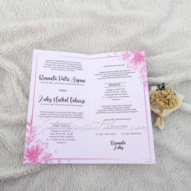 Cetak Undangan Salma 200 - Sakina Undangan