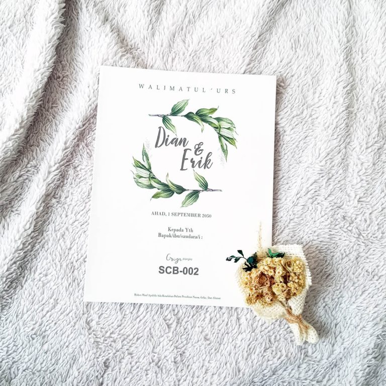 Cetak Undangan Griya SCB 002 - Sakina Undangan