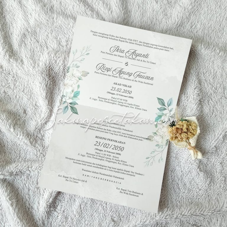 Cetak Undangan Griya SCC 009 - Sakina Undangan