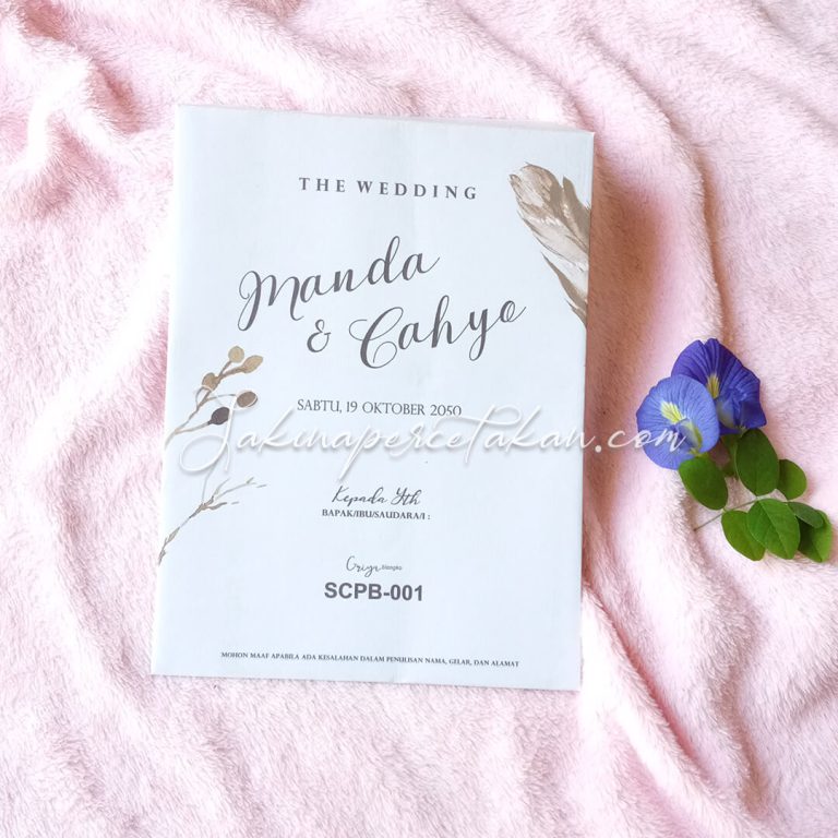 Cetak Undangan Griya SCPB 001 - Sakina Undangan