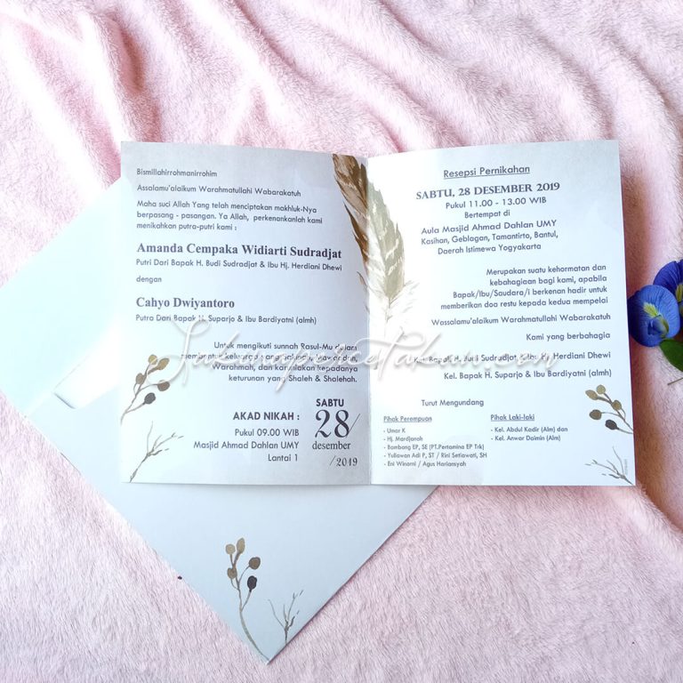 Cetak Undangan Griya SCPB 001 - Sakina Undangan