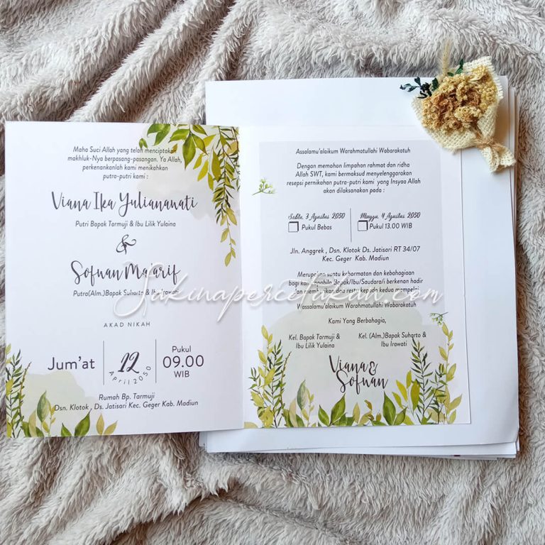 Cetak Undangan Griya SCC 002 - Sakina Undangan