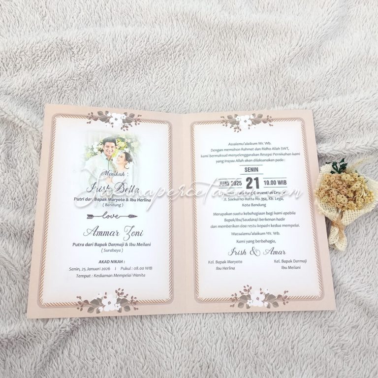 Cetak Undangan Cinta 01 - Sakina Undangan
