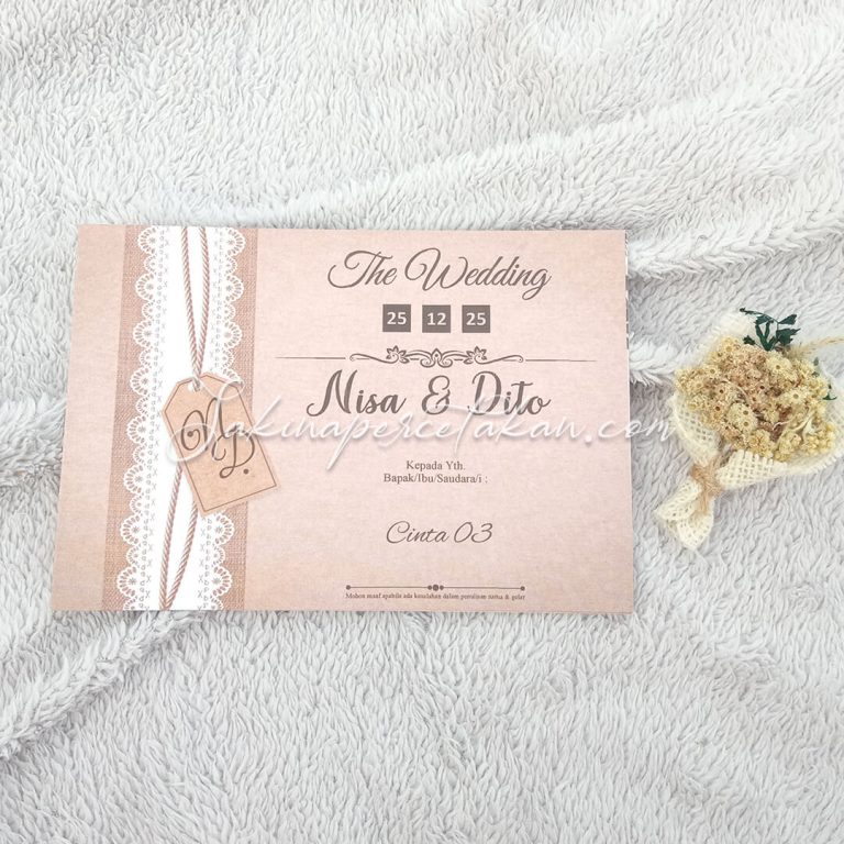 Cetak Undangan Cinta 03 - Sakina Undangan