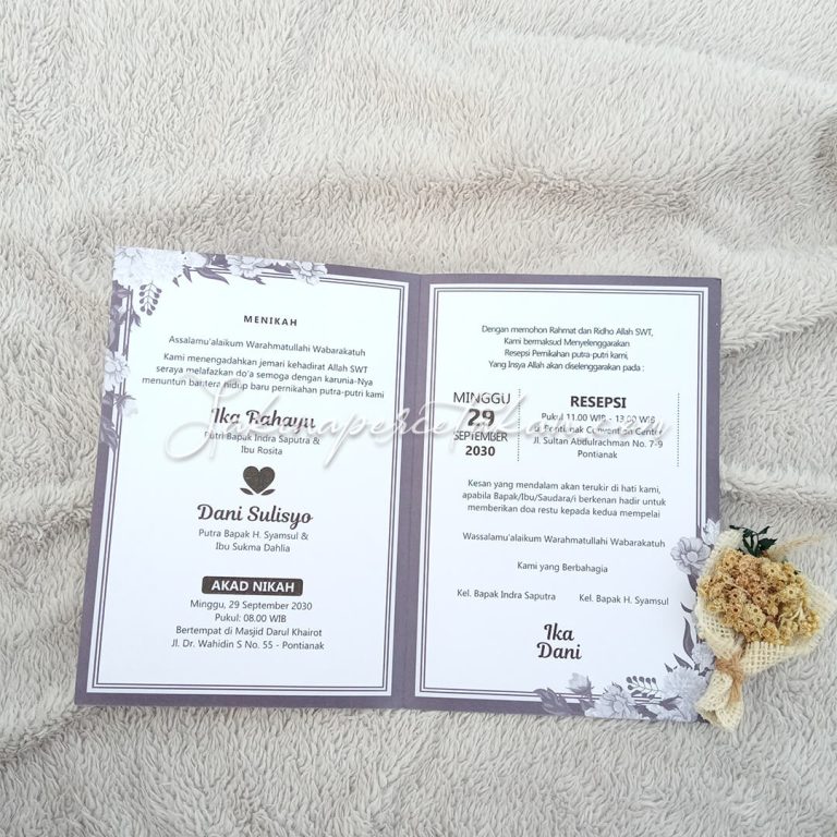Cetak Undangan Cantik 63 - Sakina Undangan