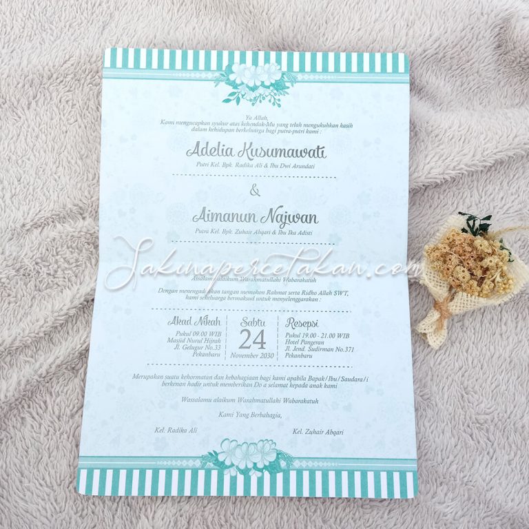 Cetak Undangan Cantik 64 - Sakina Undangan