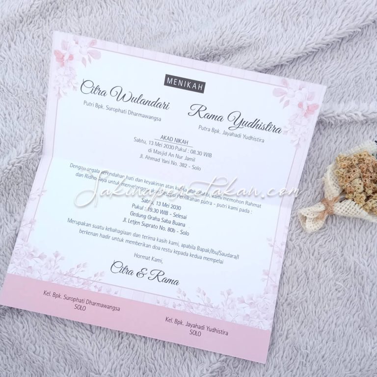 Cetak Undangan Cantik 68 - Sakina Undangan