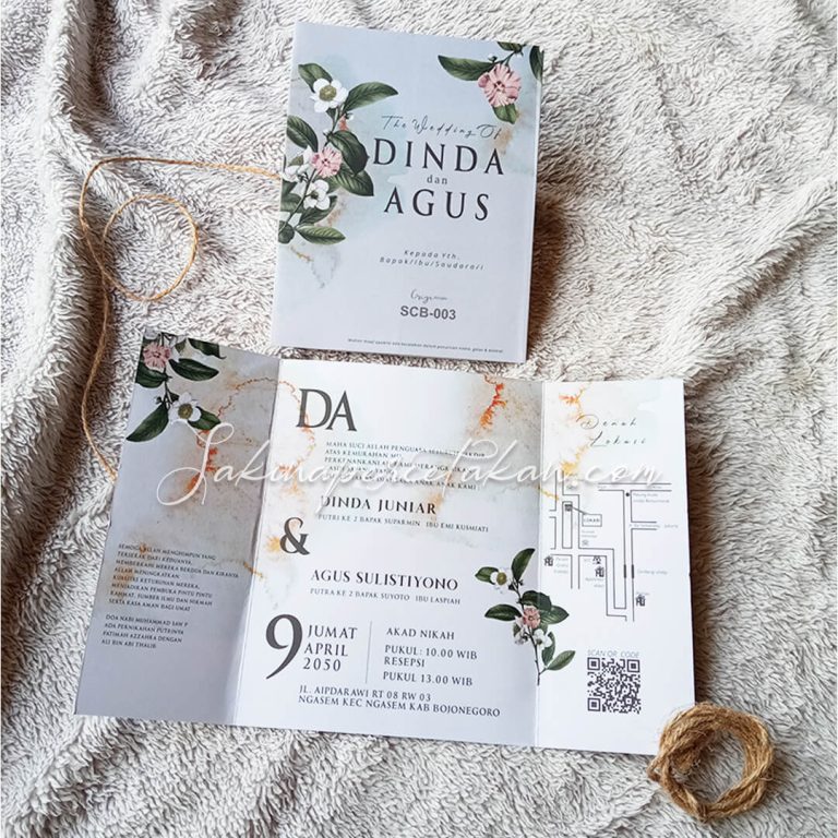 Cetak Undangan Griya SCB 003 - Sakina Undangan