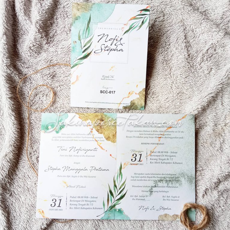 Cetak Undangan Griya SCC 017 - Sakina Undangan