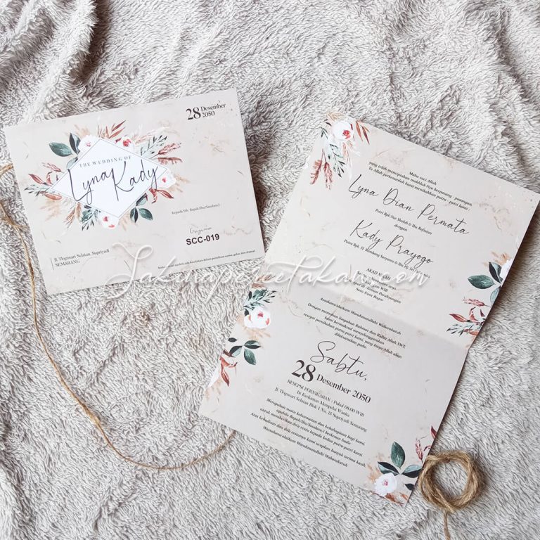 Cetak Undangan Griya SCC 019 - Sakina Undangan