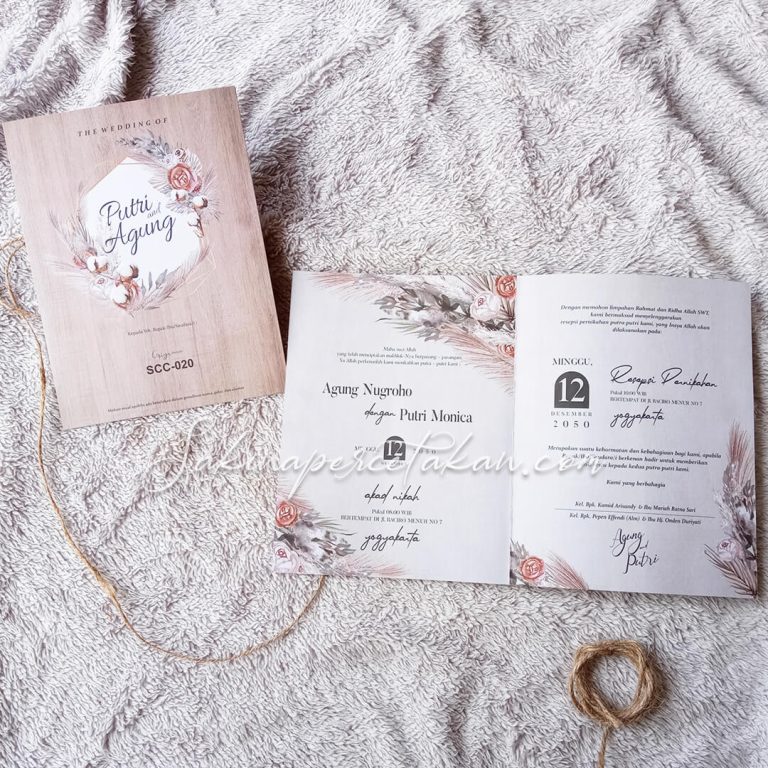 Cetak Undangan Griya SCC 020 - Sakina Undangan