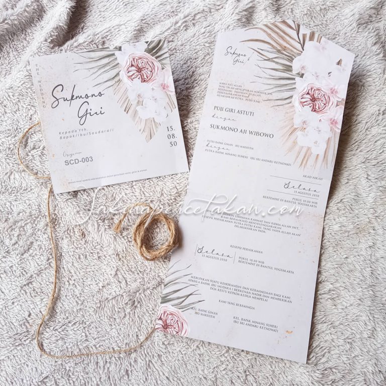 Cetak Undangan Griya SCD 003 - Sakina Undangan