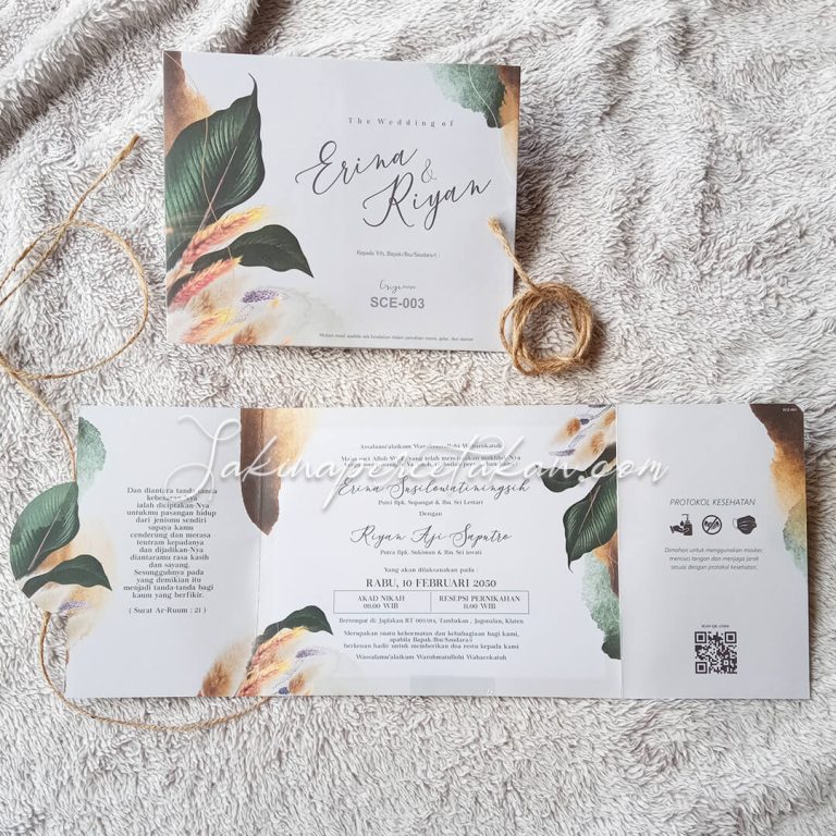 Cetak Undangan Griya SCE 003 - Sakina Undangan