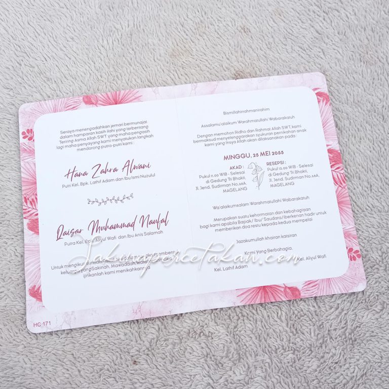 Cetak Undangan HC 171 - Sakina Undangan