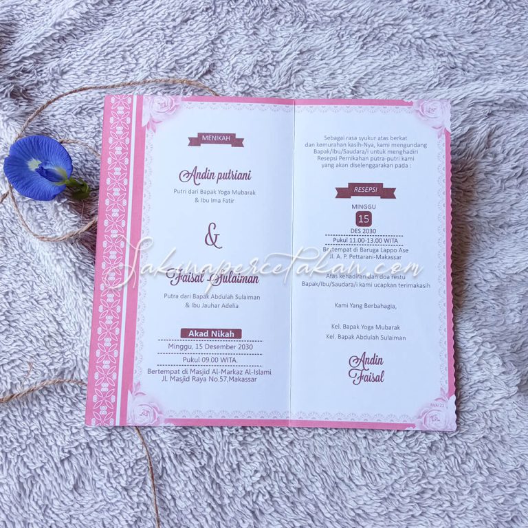 Cetak Undangan Rizki 21 - Sakina Undangan