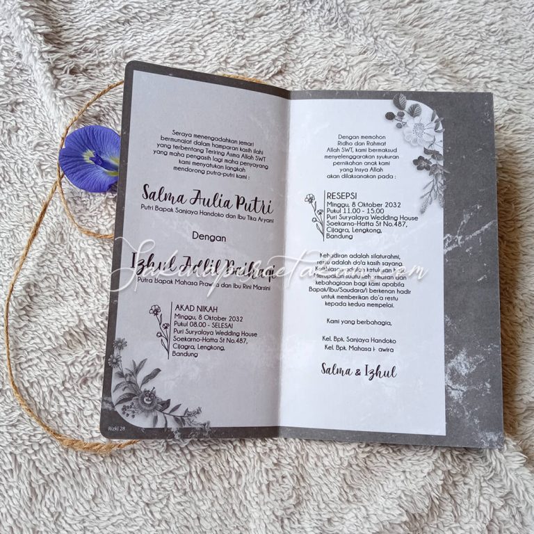 Cetak Undangan Rizki 28 - Sakina Undangan