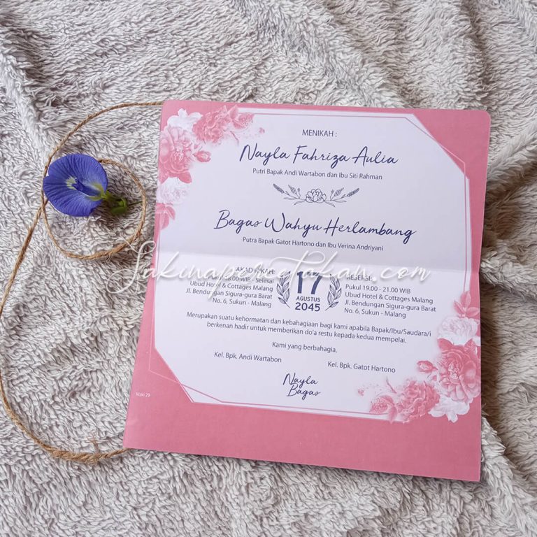 Cetak Undangan Rizki 29 - Sakina Undangan