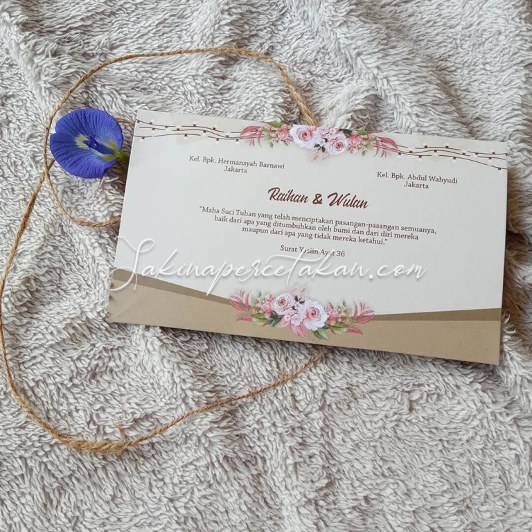 Cetak Undangan Rizki 30 - Sakina Undangan