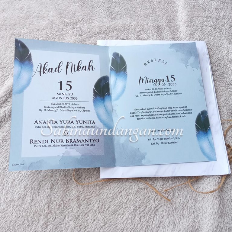 Undangan Salma 204 - Sakina Undangan