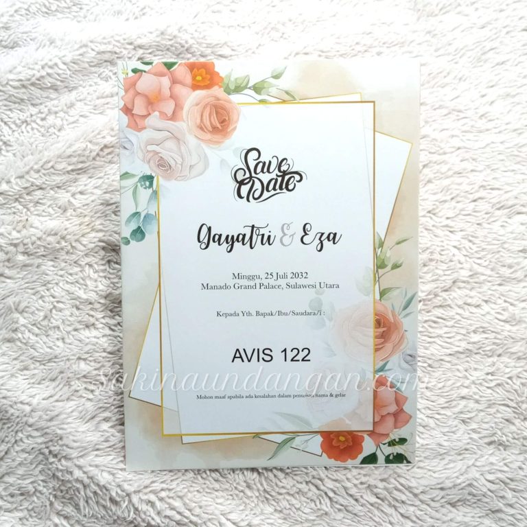 Cetak Undangan Avis 122 - Sakina Undangan