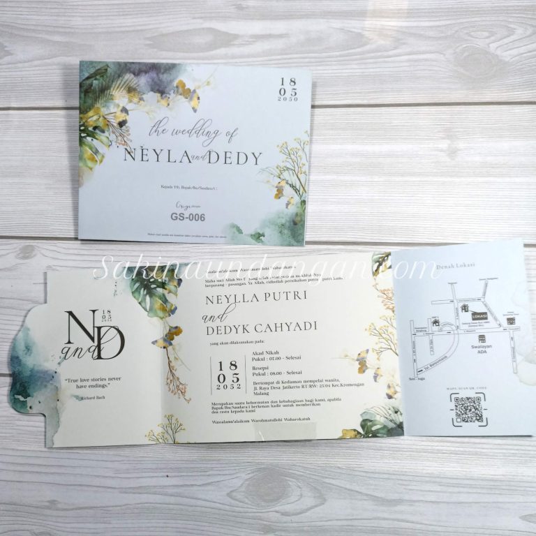 Cetak Undangan GS-006 - Sakina Undangan