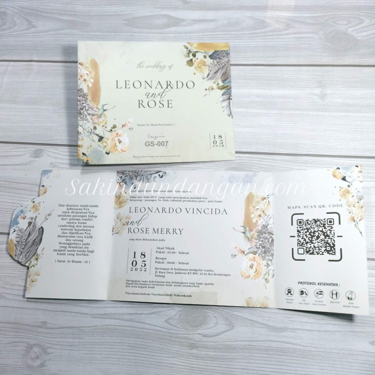 Cetak Undangan GS-007 - Sakina Undangan