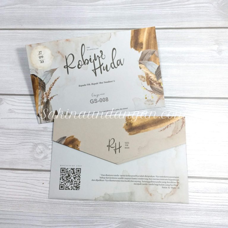 Cetak Undangan GS-008 - Sakina Undangan