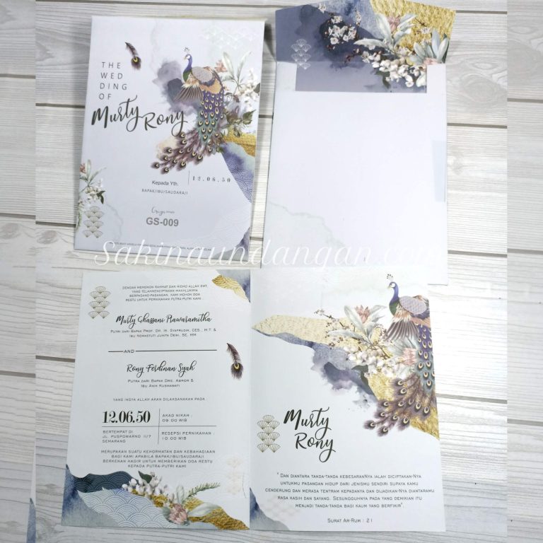 Cetak Undangan GS-009 - Sakina Undangan