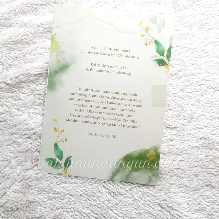 Cetak Undangan HC 173 - Sakina Undangan