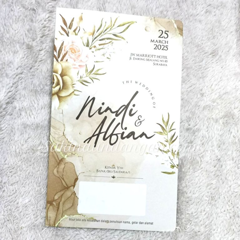 Cetak Undangan Indie 81 - Sakina Undangan