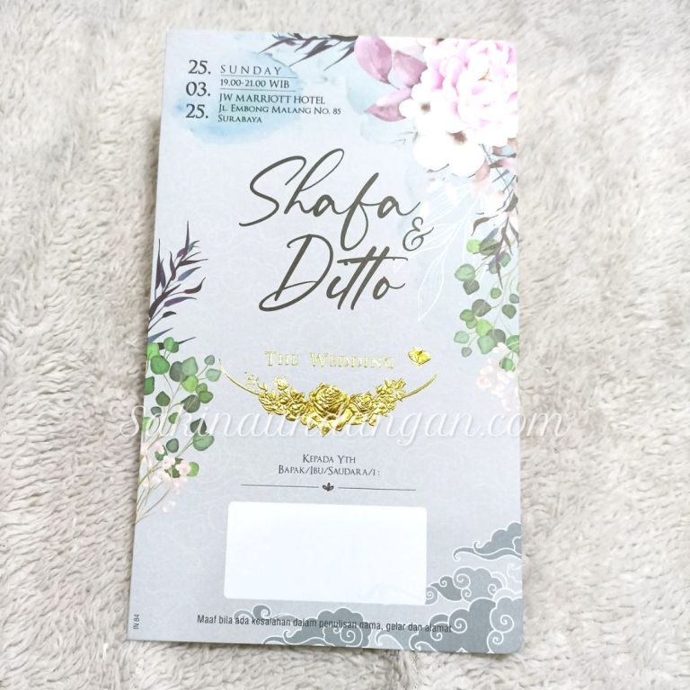 Cetak Undangan Indie 84 - Sakina Undangan