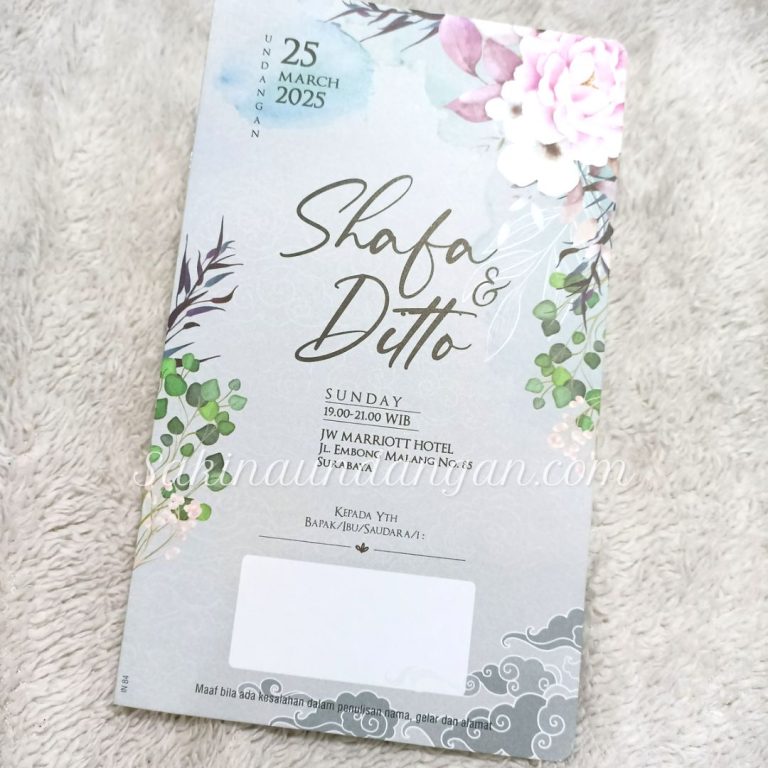 Cetak Undangan Indie 84 - Sakina Undangan