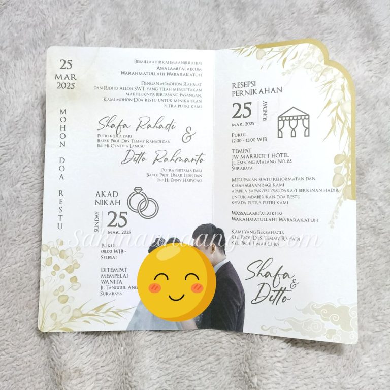 Cetak Undangan Indie 84 - Sakina Undangan