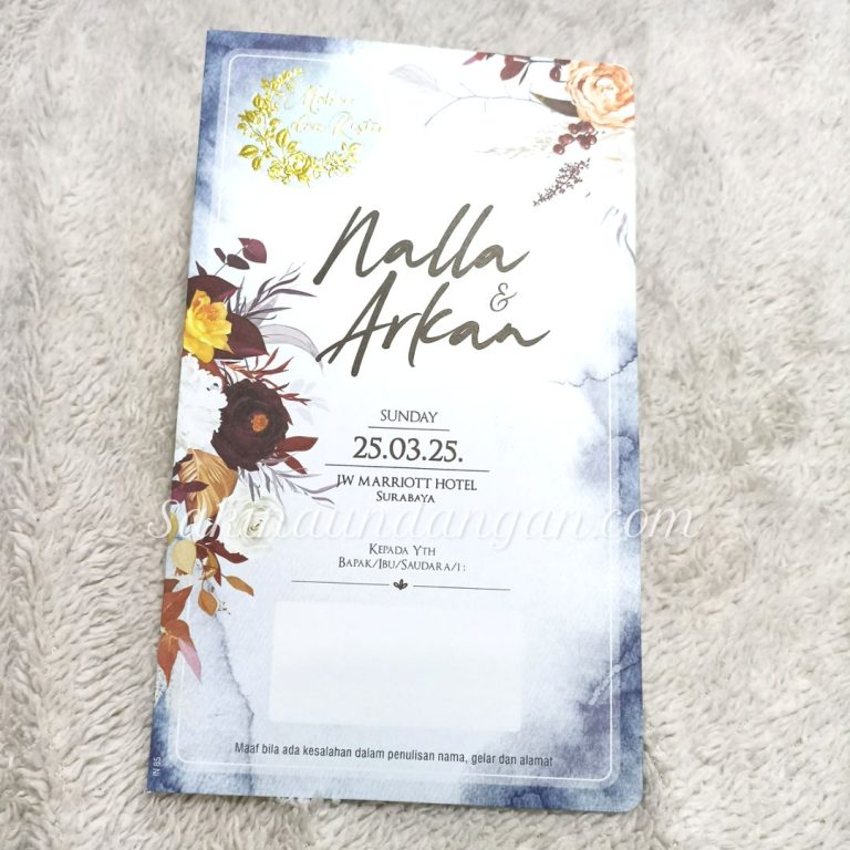 Cetak Undangan Indie 85 - Sakina Undangan