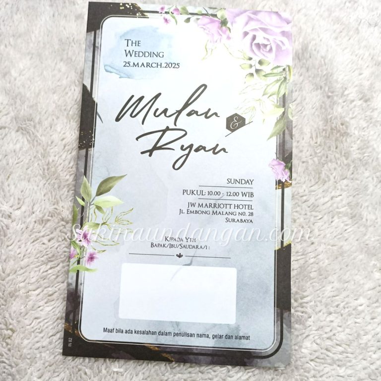 Cetak Undangan Indie 82 - Sakina Undangan